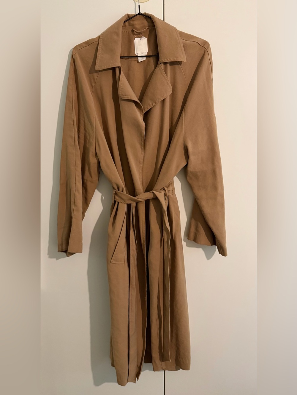 H&M Tan Belted Wrap Trench  Coat - Med